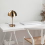 Opviq Togg - 14806 Lámpara de Mesa de Cuerpo Metálico Color Antiguo